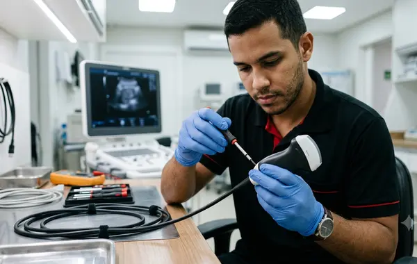 Reparo de transdutor de ultrassom